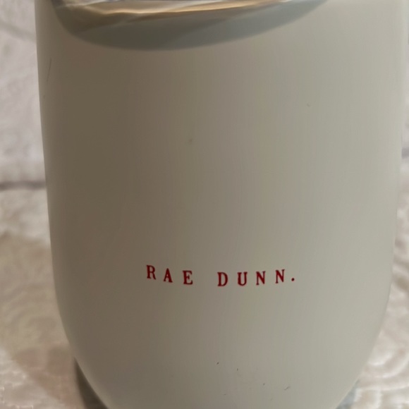 Rae Dunn Santa and Elf stemless wine glasses with lids - Picture 5 of 15